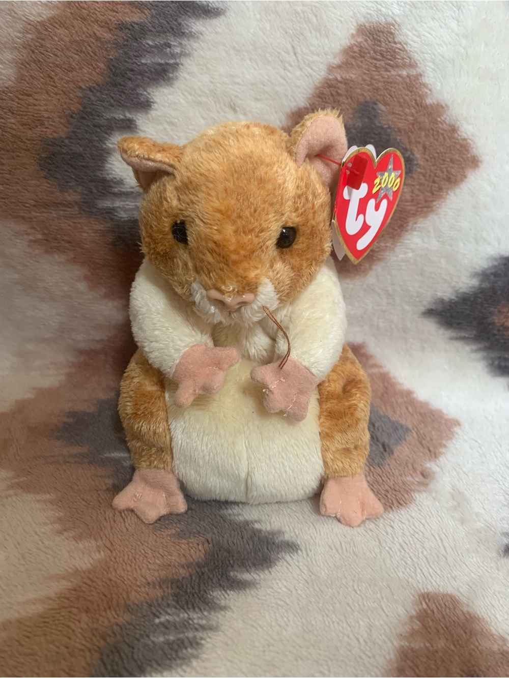 TY Beanie Baby - PELLET the Hamster (5.5 inch) - MWMTs Stuffed Animal Toy
